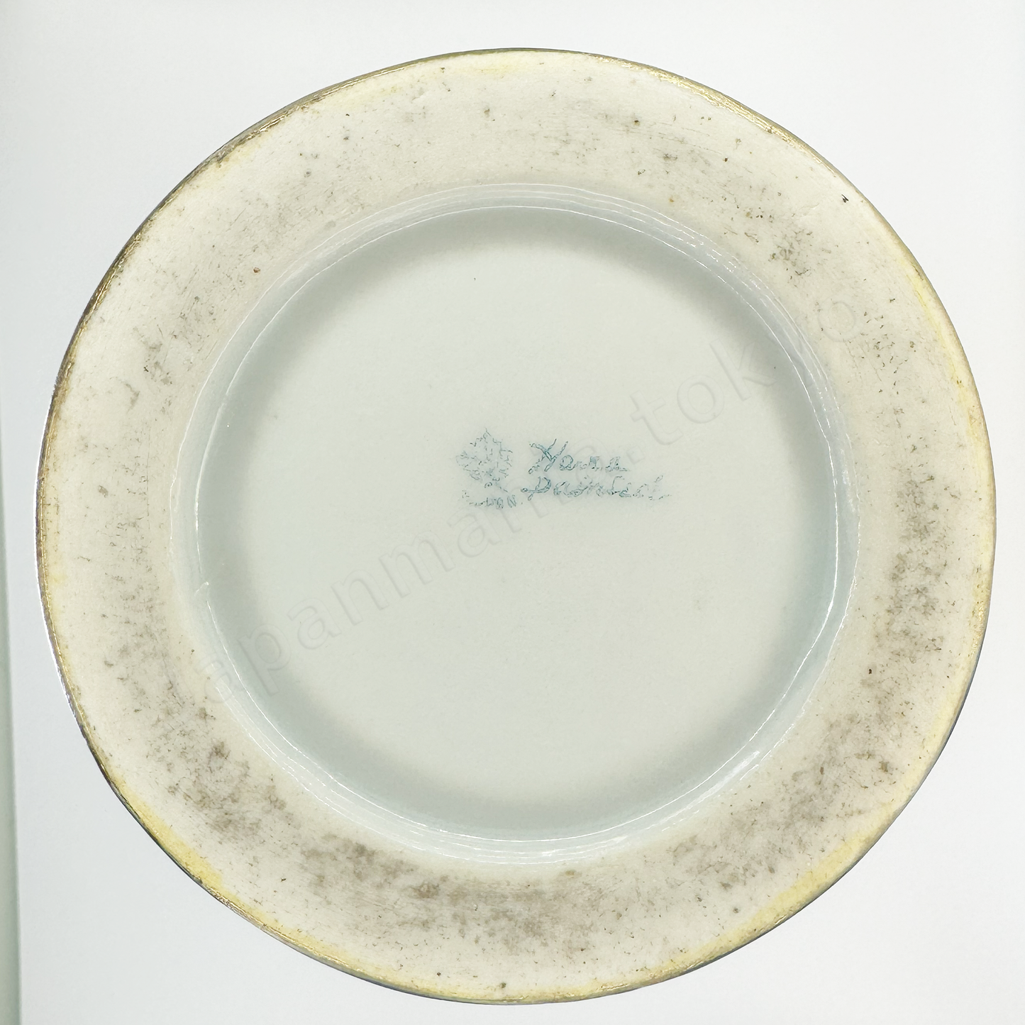 Back stamps: Maple Leaf
Japanese old fine china. Old Noritake. Antique. Vase with handles
Lady portrait design
Polychrome, gold and cobalt blue.