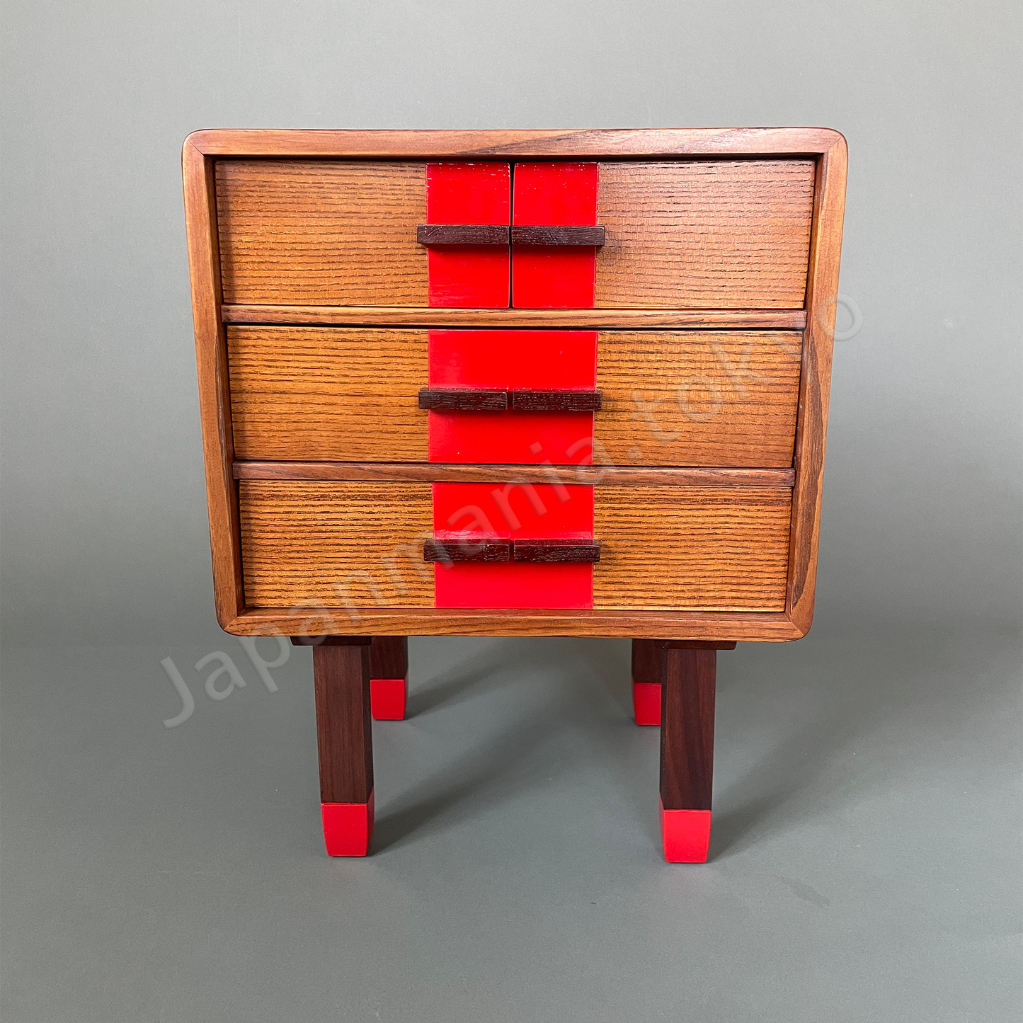 Japanese Urushi × Wood Art TK-8 Urushi lacquer chest (wiped finish)