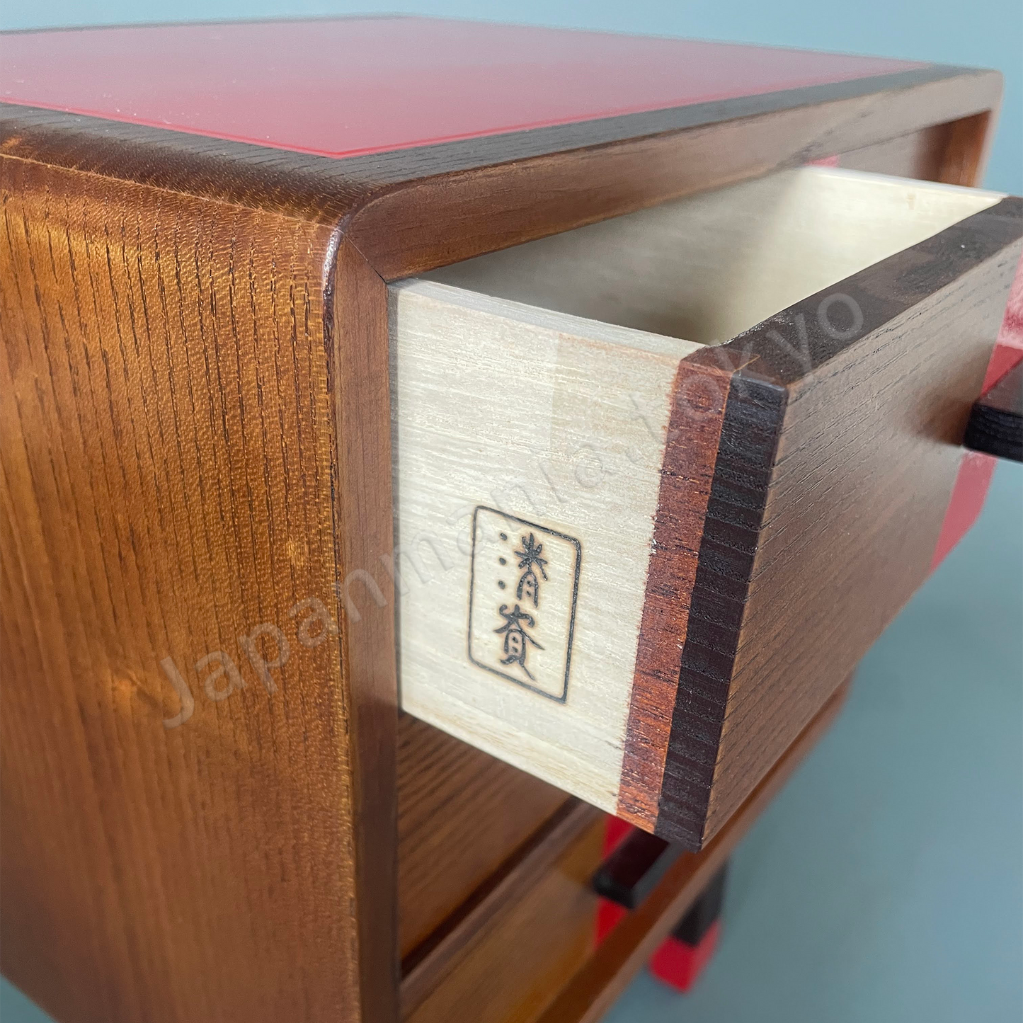 Japanese Urushi × Wood Art TK-8 Urushi lacquer chest (wiped finish)
