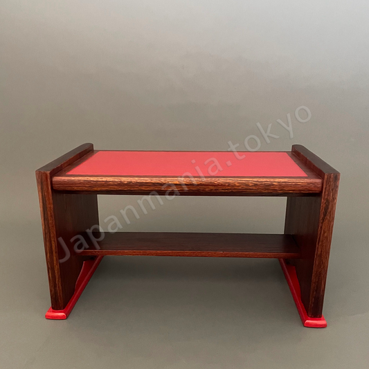 Japanese Urushi × Wood Art TK-17 Red lacquer display stand