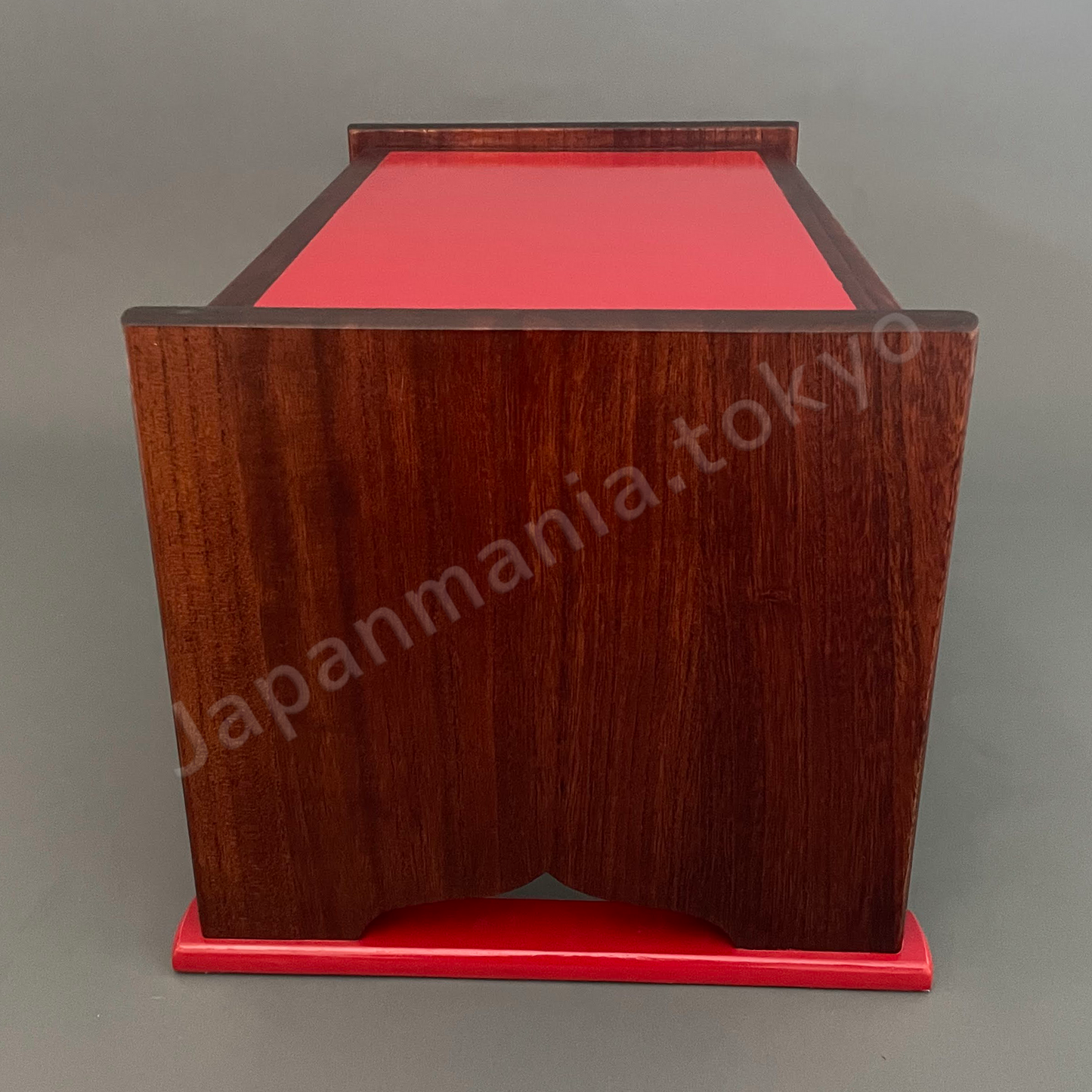 Japanese Urushi × Wood Art TK-17 Red lacquer display stand