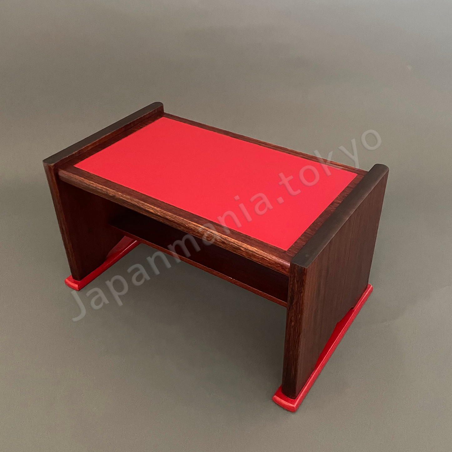 Japanese Urushi × Wood Art TK-17 Red lacquer display stand